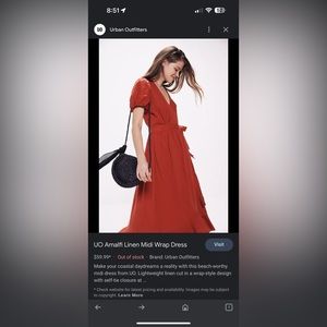 Urban Outfitters Linen Wrap Dress